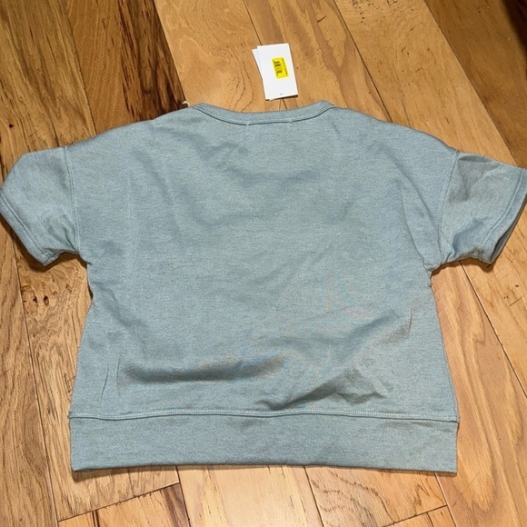 Honey & sparkle girl’s Sz M taupe green short sleeves terry top NWT - Picture 3 of 7